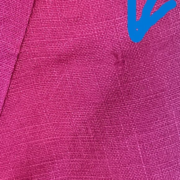 💕Windmoor :Bold & Beautiful Vintage-vibe Fuchsia 100% Linen Jacket size 12 - Picture 15 of 15